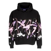 Love Hoodie Zwart Geribbelde Collectie Octopus , Black , Heren