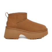 Chunky Platform Laarzen UGG , Brown , Dames