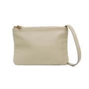 Pre-owned Leather shoulder-bags Celine Vintage , Beige , Dames