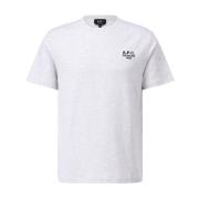 Zacht Katoen Logo T-Shirt A.p.c. , Gray , Dames