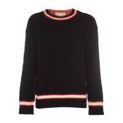 Trui met Ronde Hals Marni , Black , Heren