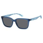 Stijlvolle zonnebril met Zx9/M9 kleurcode Polaroid , Blue , Unisex