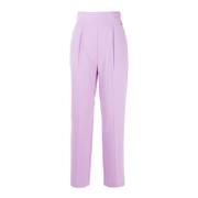 Hoge Taille Chino Broek Zacht Liu Jo , Purple , Dames