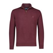 Merino Wool Half Zip Sweater Ralph Lauren , Red , Heren