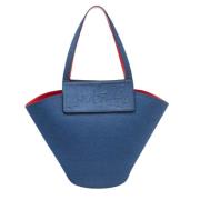 Pre-owned Fabric totes Christian Louboutin Pre-owned , Blue , Dames