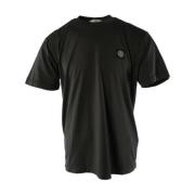 Groene Katoenen T-shirt voor Mannen Stone Island , Green , Heren