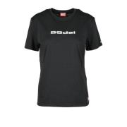 Zwart T-shirt voor vrouwen Diesel , Black , Dames