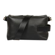 Zwarte Script Bauletto Tas Hogan , Black , Dames