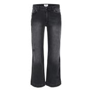 Retro-chique wijde pijp jeans DNM Pure , Gray , Dames