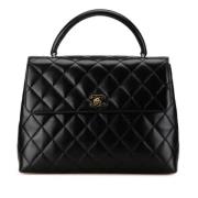 Pre-owned Leather chanel-bags Chanel Vintage , Black , Dames