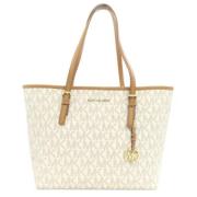 Pre-owned Canvas handbags Michael Kors Pre-owned , White , Dames