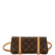 Pre-owned Leather crossbody-bags Louis Vuitton Vintage , Brown , Dames