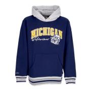 Vintage Logo Fleece Hoodie Michigan Wolverines Mitchell & Ness , Blue ...