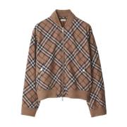 Vintage Check Grijze Jassen Burberry , Gray , Heren