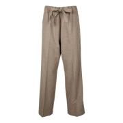 Elegante broek met elastaanmix Myths , Brown , Dames