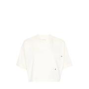 Casual Katoenen T-shirt voor Mannen Bottega Veneta , White , Dames