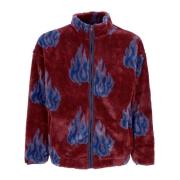 Sherpa Fleece Rits Jas Hoge Hals HUF , Multicolor , Heren