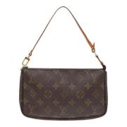 Pre-owned Canvas clutches Louis Vuitton Vintage , Brown , Dames