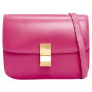 Pre-owned Leather crossbody-bags Celine Vintage , Pink , Dames