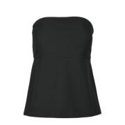 Elegante Top met Polyester Mix Mauro Grifoni , Black , Dames