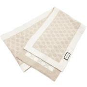 Pre-owned Silk scarves Gucci Vintage , Beige , Dames