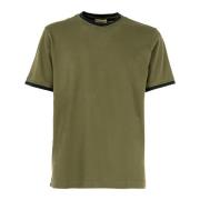 Korte Mouw Ronde Hals T-shirt Cashmere Company , Green , Heren