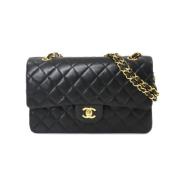 Pre-owned Leather chanel-bags Chanel Vintage , Black , Dames