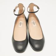 Pre-owned Leather heels Valentino Vintage , Black , Dames