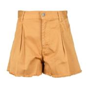 Katoenen Casual Shorts Dondup , Brown , Dames