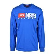 Tshirt Diesel , Blue , Heren