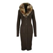 Lange Knitwear Saint Laurent , Brown , Dames