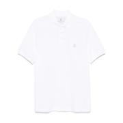 Witte Polo T-shirts en Polos Brunello Cucinelli , White , Heren