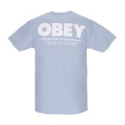 Klassieke Weerstand Tee in Goed Grijs Obey , Gray , Heren