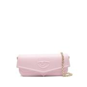 Roze Eco-Leren Schoudertas Chiara Ferragni Collection , Pink , Dames