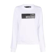 Trainingsshirt Love Moschino , White , Dames