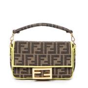 Pre-owned Canvas handbags Fendi Vintage , Brown , Dames