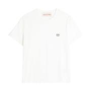 Stijlvol T-shirt met uniek ontwerp Valentino Garavani , White , Heren