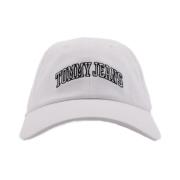 Varsity Cap Tommy Jeans , White , Dames