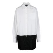 Katoenen jurk voor vrouwen Prada , White , Dames