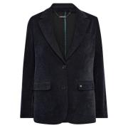 Donkerblauwe Mary Shimmer Blazer MOS Mosh , Blue , Dames