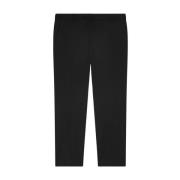 Zwarte wollen broek met regular fit Semicouture , Black , Dames