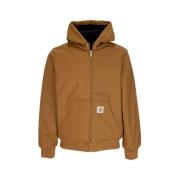 Bruine Stijve Actieve Jas met Fleece Voering Carhartt Wip , Brown , He...