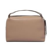 Amandel Beige Leren Handtas Toprits Gianni Chiarini , Beige , Dames