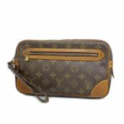 Pre-owned Fabric clutches Louis Vuitton Vintage , Brown , Heren