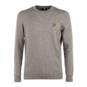 Heren Wolmix Ronde Hals Trui Lyle & Scott , Gray , Heren