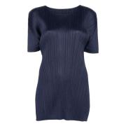 Elegante Zwarte Jurk voor Vrouwen Issey Miyake , Blue , Dames