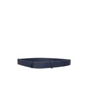 Riem van generfd leer met schuifring Orciani , Blue , Heren