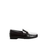 Mocassins van geborsteld kalfsleer met metalen accessoire Tod's , Blac...