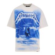 Ride The Lightning Katoenen T-Shirt Represent , White , Heren