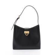 Pre-owned Leather shoulder-bags Salvatore Ferragamo Pre-owned , Black ...